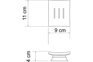 Мыльница WasserKRAFT Amper сталь матовый - 2