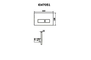 Кнопка смыва AM.PM Pro S I047051 хром глянцевый - 3