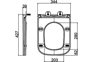 Сиденье для унитаза BelBagno белый (BB2322SC) - 2