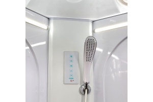 Душевая кабина Deto L 80х80 с подсветкой, хром (L580LED) - 3