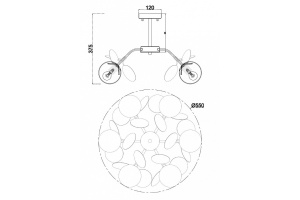 Потолочная люстра Freya Satellite FR5165PL-06W - 2