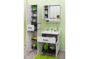 Зеркало-шкаф Sanflor Техас 70 венге, северное дерево светлое, L - 3