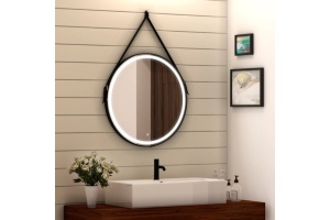 Зеркало Art&Max Milan 80 черный ремень