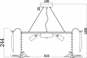 Подвесная люстра Favourite Philomela 3054-8P - 2