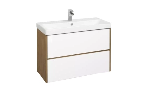 Комплеккт мебели Aquaton Сканди 90 белый - светлое дерево - 3