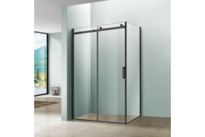 Душевой уголок Vincea Como 120х100 черный стекло прозрачное