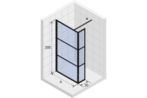Душевая перегородка Riho Grid GB402 90 см - 3