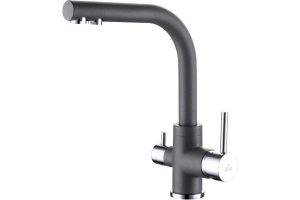  кухни Смеситель для кухни Paulmark Essen серый матовый