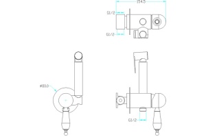 Гигиенический душ Boheme Medici бронза - 2