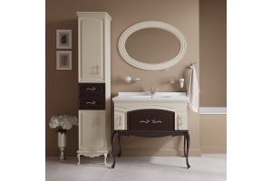 Шкаф-пенал Misty Флоренция бежево-коричневый L - 2