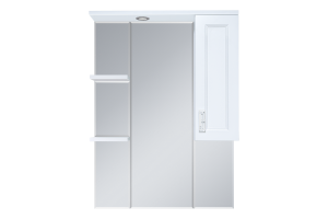 Зеркало-шкаф Misty Дива 85 правое белое с подсветкой