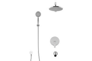 Swedbe Platta Душевой комплект со встроен.смесит. (с монтаж.боксом), верх.душем и повор.изливом 5544