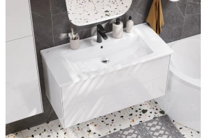 Комплект мебели Aquaton Сохо 100 белый глянцевый - 3