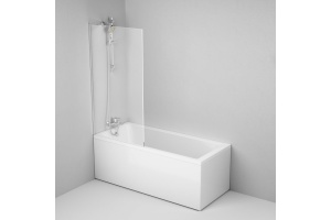 Шторка на ванну AM.PM Gem W90BS-080-140CT стекло прозрачное - 3