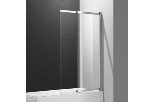 Шторка на ванну Cezares Slider VF-11-100/150-C-Cr стекло прозрачное