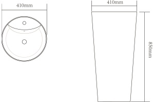 Рукомойник SantiLine SL-4007 - 2