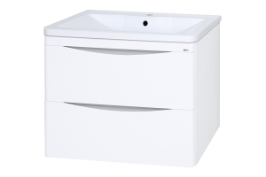 Тумба под раковину Misty Атлантик 80 белая глянцевая