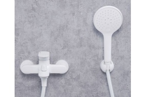 Смеситель Wasserkraft Mindel 8501 для ванны с душем, белый матовый - 3