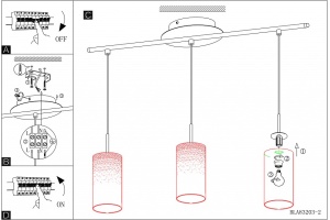 Подвесной светильник Eglo ПРОМО Troy 3 85978 - 2
