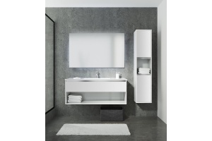 Комплект мебели Sanvit Контур 120 белый глянец