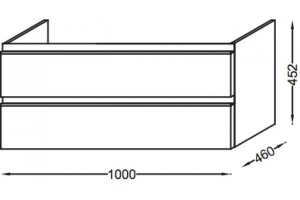 Тумба под раковину Jacob Delafon Vox (EB2025-RA-E10) - 2