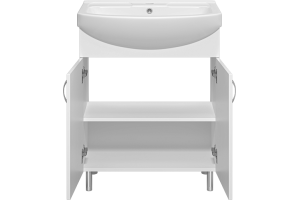 Тумба под раковину Misty Изео 70 белая - 3