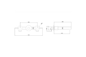 Смеситель для раковины встраиваемый Abber Emotion розовое золото - 3