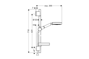 Душевой гарнитур Hansgrohe  (27886000) - 3