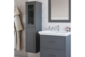 Шкаф-пенал Sanflor Модена L, серый