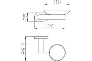 Мыльница подвесная Rav Slezak Yukon черный матовый - 2