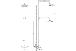 Душевая стойка Rossinka  (B35-44) - 2