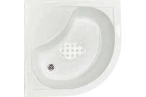 Душевой уголок Royal Bath ВК 90х90 с поддоном профиль черный стекло прозрачное - 3