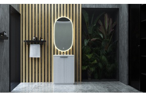 Тумба с раковиной Sanvit Рольф 61 напольная белая - 2