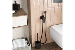 Гигиенический душ Wasserkraft со смесителем черный матовый - 3