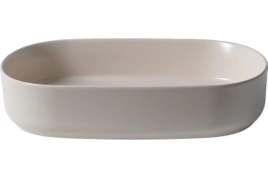 Раковина накладная Allen Brau Fantasy Oval 55х36 бежевый матовый - 2