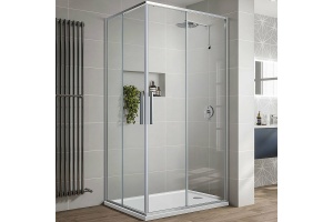 Душевой уголок Vincea Slim-U 90х90 хром стекло прозрачное