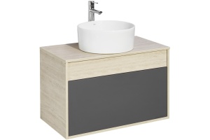 Комплект мебели Aquaton Лофт Урбан 80 светлое дерево-серый - 3