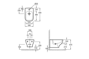 Биде подвесное Jacob Delafon Struktura EMC0002 - 2