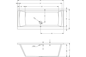 Акриловая ванна Riho Julia 170x75 - 2