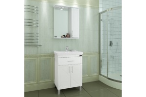 Тумба с раковиной напольная Санта Дублин 60 белый - 2