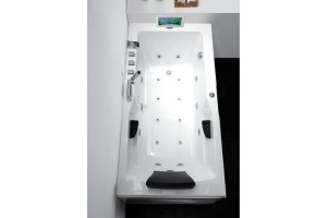 Акриловая ванна Gemy 171х86 белая правая с гидромассажем - 3