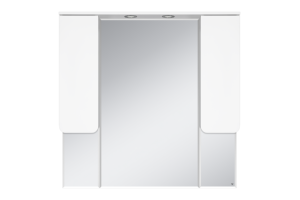 Зеркало-шкаф Misty Чегет 105 белое глянцевое