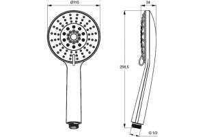 Душевая лейка IDDIS 060 (0605F00i19) - 2