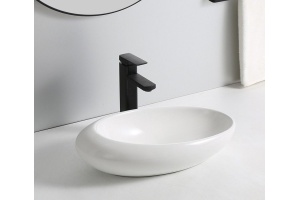 Раковина накладная Ceramalux N 59 белый (78255)