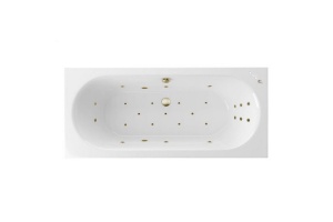 Ванна акриловая Excellent Oceana Ultra 160х75 с гидромассажем белый -  бронза