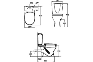 Унитаз-компакт Ideal Standard Ecco W908701 с микролифтом - 3