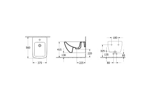 Подвесное биде Villeroy&Boch Venticello белое - 2