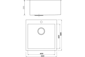 Металлическая мойка Seaman SMV-440 (SMV-Z-440.A) - 3