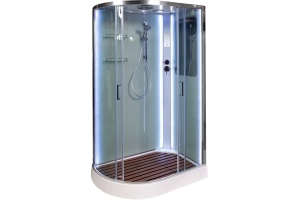 Душевая кабина DETO A102RLED с средним поддоном