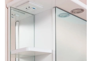 Зеркало-шкаф Onika Карина 60 R с подсветкой, белый (206010) - 2